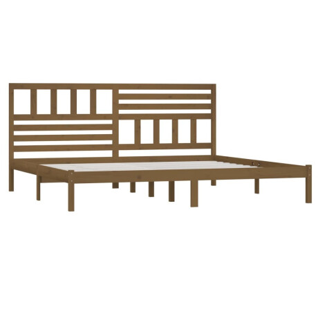 vidaXL Bedframe massief grenenhout honingbruin 200x200 cm afbeelding3 - 1