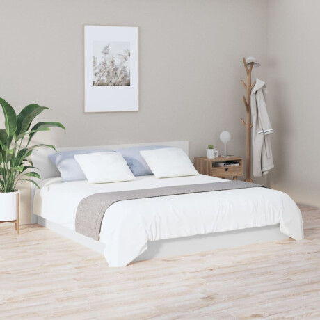 vidaXL Hoofdbord 200x1,5x80 cm bewerkt hout wit afbeelding3 - 1