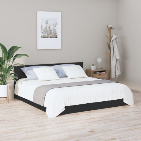 vidaXL Hoofdbord 200x1,5x80 cm bewerkt hout zwart afbeelding3 - 1