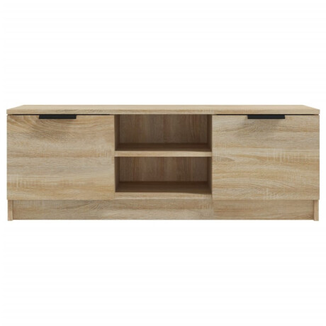 vidaXL Tv-meubel 102x35x36,5 cm bewerkt hout sonoma eikenkleurig afbeelding3 - 1