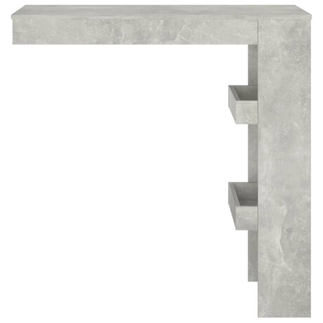 vidaXL Bartafel wandgemonteerd 102x45x103,5 cm bewerkt hout grijs afbeelding3 - 1