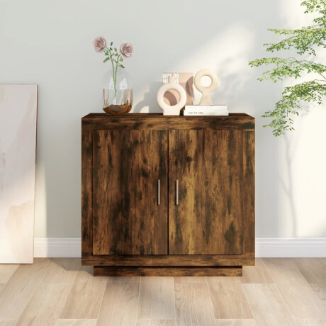 vidaXL Dressoir 80x40x75 cm bewerkt hout gerookt eikenkleurig afbeelding3 - 1
