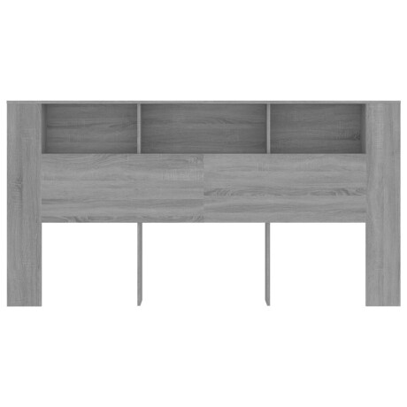 vidaXL Hoofdbordkast 200x18,5x104,5 cm grijs sonoma eikenkleurig afbeelding3 - 1