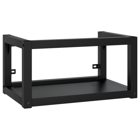 vidaXL Wastafelframe met inbouwwastafel ijzer zwart afbeelding3 - 1