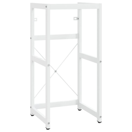 vidaXL Wastafelframe met inbouwwastafel ijzer wit afbeelding3 - 1