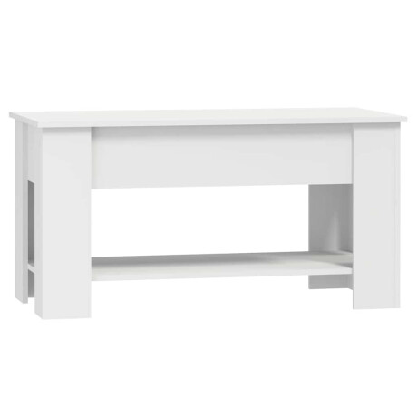 vidaXL Salontafel 101x49x52 cm bewerkt hout wit afbeelding3 - 1