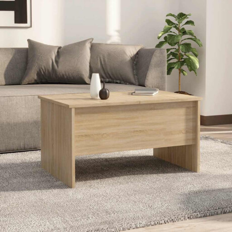 vidaXL Salontafel 80x50x42,5 cm bewerkt hout sonoma eikenkleurig afbeelding3 - 1