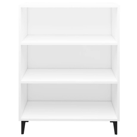 vidaXL Dressoir 69,5x32,5x90 cm bewerkt hout wit afbeelding3 - 1