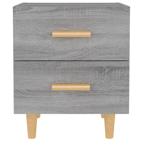 vidaXL Nachtkastje 40x35x47,5 cm grijs sonoma eikenkleurig afbeelding3 - 1