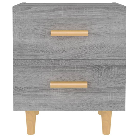 vidaXL Nachtkastjes 2 st 40x35x47,5 cm grijs sonoma eikenkleurig afbeelding3 - 1