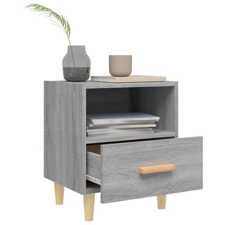 vidaXL Nachtkastje 40x35x47 cm grijs sonoma eikenkleurig afbeelding3 - 1