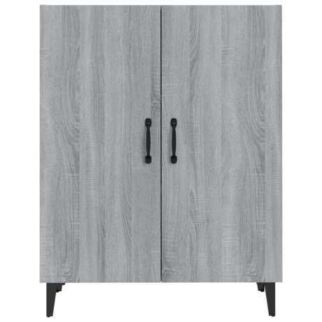 vidaXL Dressoir 70x34x90 cm bewerkt hout grijs sonoma eikenkleurig afbeelding3 - 1
