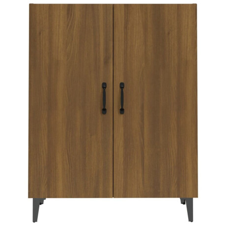vidaXL Dressoir 70x34x90 cm bewerkt hout bruin eikenkleur afbeelding3 - 1