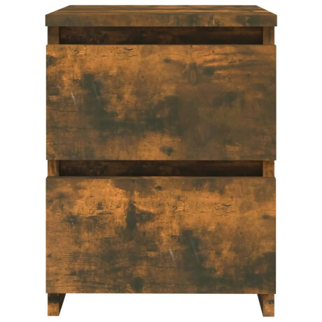 vidaXL Nachtkastje Gerookt Eiken 30x30x40 cm Engineered Wood afbeelding3 - 1
