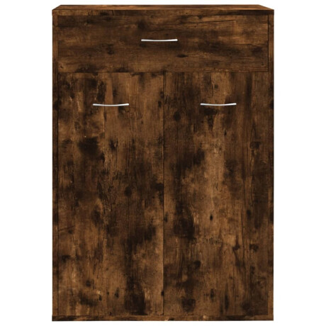 vidaXL Schoenenkast 60x35x84 cm bewerkt hout gerookt eikenkleurig afbeelding3 - 1