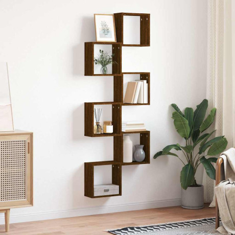 vidaXL Wandschappen kubus 6 st 30x15x30 cm sonoma bruin eikenkleurig afbeelding3 - 1