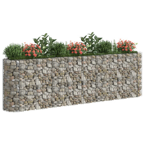 vidaXL Gabion plantenbak verhoogd 330x50x100 cm gegalvaniseerd ijzer afbeelding3 - 1