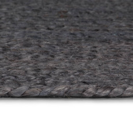 vidaXL Vloerkleed handgemaakt rond 210 cm jute donkergrijs afbeelding3 - 1