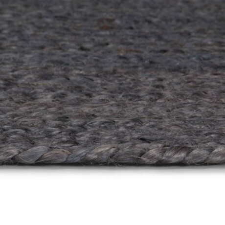 vidaXL Vloerkleed handgemaakt rond 240 cm jute donkergrijs afbeelding3 - 1