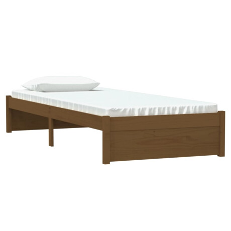 vidaXL Bedframe massief hout honingbruin 75x190 cm afbeelding3 - 1