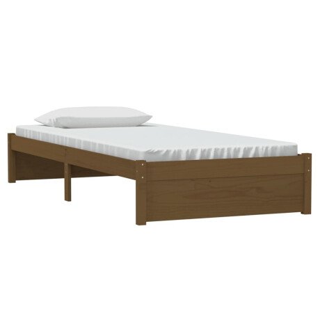 vidaXL Bedframe massief hout honingbruin 90x200 cm afbeelding3 - 1