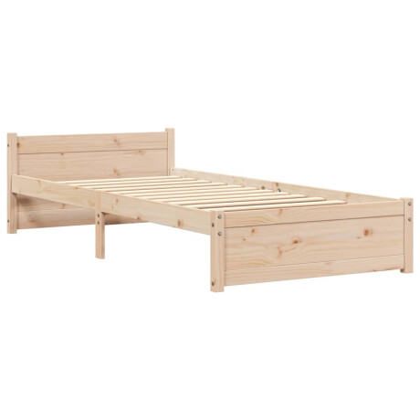 vidaXL Bedframe massief hout 100x200 cm afbeelding3 - 1