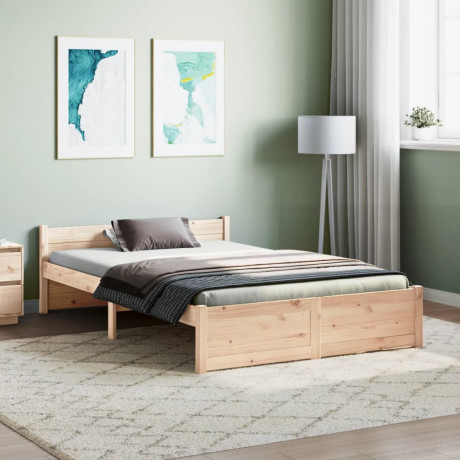 vidaXL Bedframe massief hout 120x200 cm afbeelding3 - 1