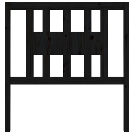 vidaXL Hoofdbord 81x4x100 cm massief grenenhout zwart afbeelding3 - 1