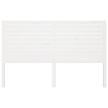 vidaXL Hoofdbord 146x4x100 cm massief grenenhout wit afbeelding3 - 1