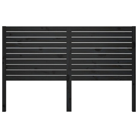 vidaXL Hoofdbord 166x4x100 cm massief grenenhout zwart afbeelding3 - 1