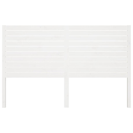 vidaXL Hoofdbord 206x4x100 cm massief grenenhout wit afbeelding3 - 1