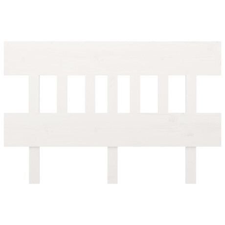 vidaXL Hoofdbord 203,5x3x81 cm massief grenenhout wit afbeelding3 - 1