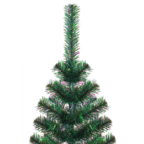 vidaXL Kunstkerstboom met iriserende uiteinden 150 cm PVC groen afbeelding3 - 1