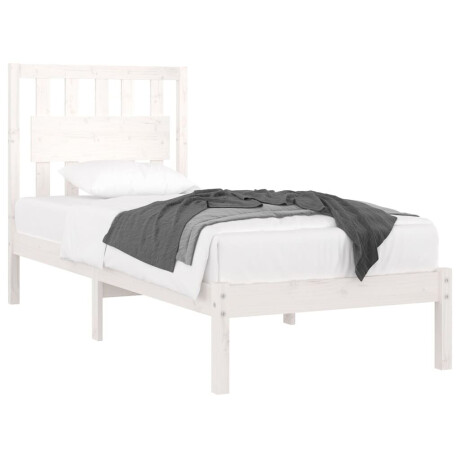 vidaXL Bedframe massief grenenhout wit 90x190 cm afbeelding3 - 1