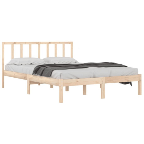 vidaXL Bedframe massief grenenhout 135x190 cm afbeelding3 - 1