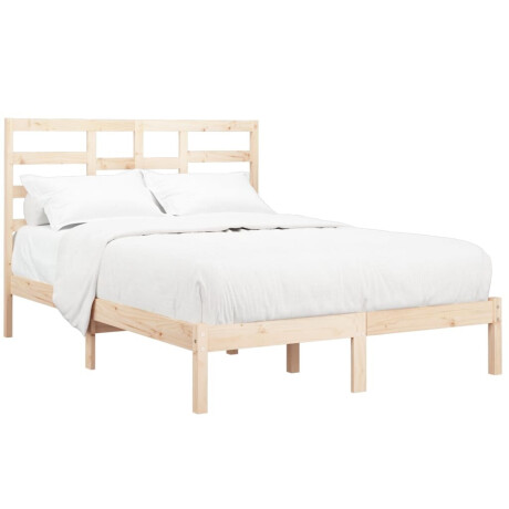 vidaXL Bedframe massief hout 120x190 cm Small Doubl afbeelding3 - 1
