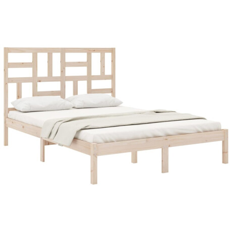 vidaXL Bedframe zonder matras massief hout 160x200 cm afbeelding3 - 1
