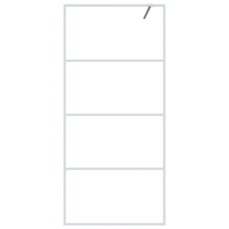 vidaXL Inloopdouchewand 90x195 cm transparant ESG-glas wit afbeelding3 - 1