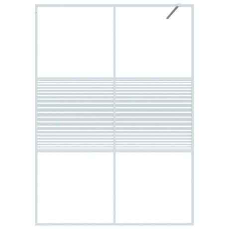 vidaXL Inloopdouchewand 140x195 cm transparant ESG-glas wit afbeelding3 - 1