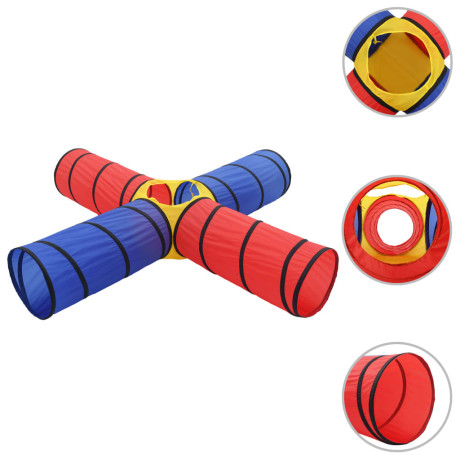 vidaXL Kinderspeeltunnel met 250 ballen meerkleurig afbeelding3 - 1
