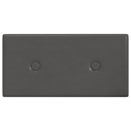 vidaXL Wandpanelen 12 st 0,54 m² 30x15 cm kunstleer grijs afbeelding3 - 1