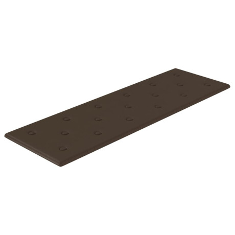 vidaXL Wandpanelen 12 st 3,24 m² 90x30 cm kunstleer bruin afbeelding3 - 1