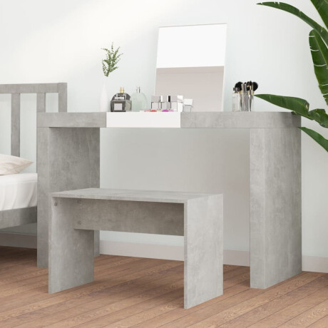 vidaXL Kaptafelkruk 70x35x45 cm bewerkt hout betongrijs afbeelding3 - 1