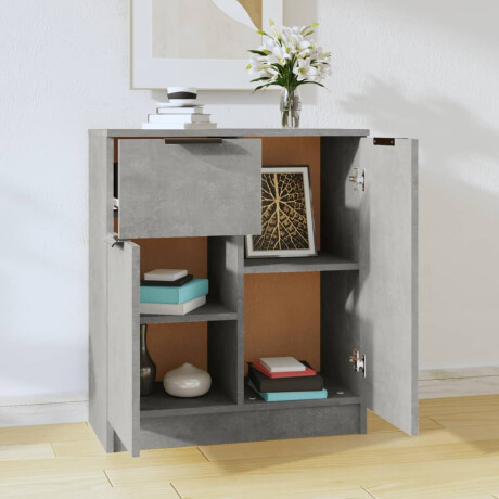 vidaXL Dressoir 60x30x70 cm bewerkt hout betongrijs afbeelding3 - 1