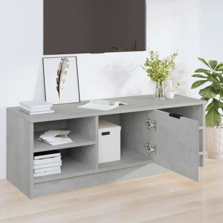 vidaXL Tv-meubel 102x35,5x36,5 cm bewerkt hout betongrijs afbeelding3 - 1