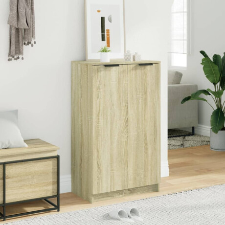 vidaXL Schoenenkast 59x35x100,5 cm bewerkt hout sonoma eikenkleurig afbeelding3 - 1