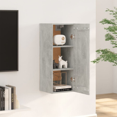 vidaXL Hangkast 35x34x90 cm bewerkt hout betongrijs afbeelding3 - 1