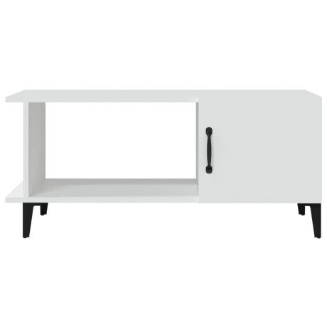 vidaXL Salontafel 90x50x40 cm bewerkt hout wit afbeelding3 - 1