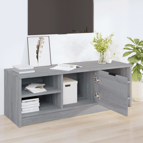 vidaXL Tv-meubel 102x35,5x36,5 cm bewerkt hout grijs sonoma eikenkleur afbeelding3 - 1