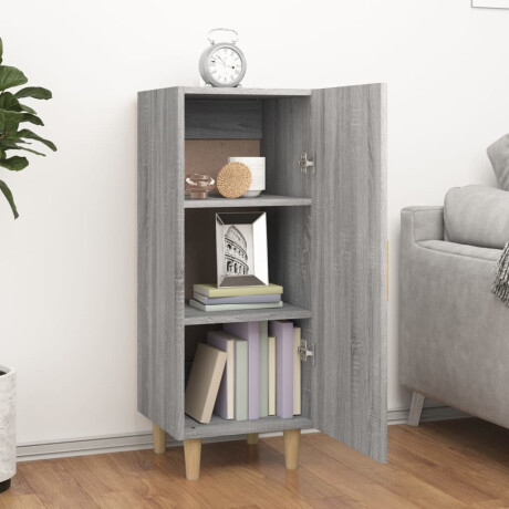 vidaXL Dressoir 34,5x34x90 cm bewerkt hout grijs sonoma eikenkleurig afbeelding3 - 1